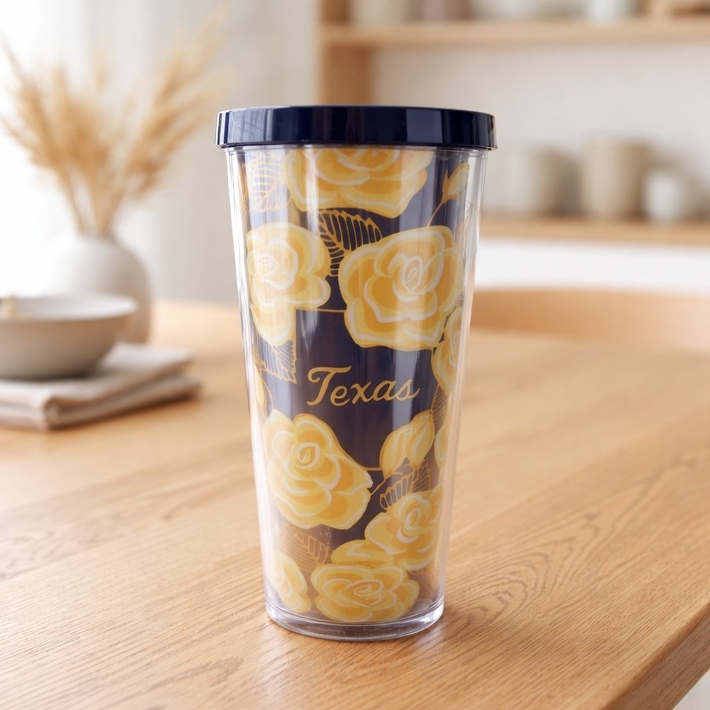 Starbucks Texas Yellow Rose 24oz Tumbler Ltd Edition 2019 No Straw
